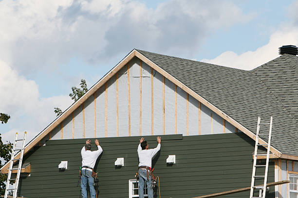 Professional Emergency Siding Repair technician working in Kittrell, NC